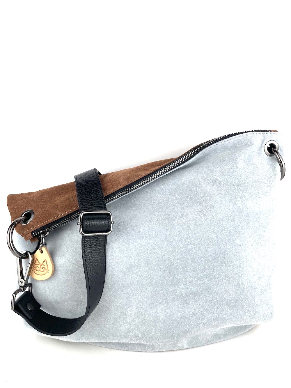 borsa-tracolla-mezzaluna-piccola-pelle-camoscio-grigio-marrone-scuro-0002