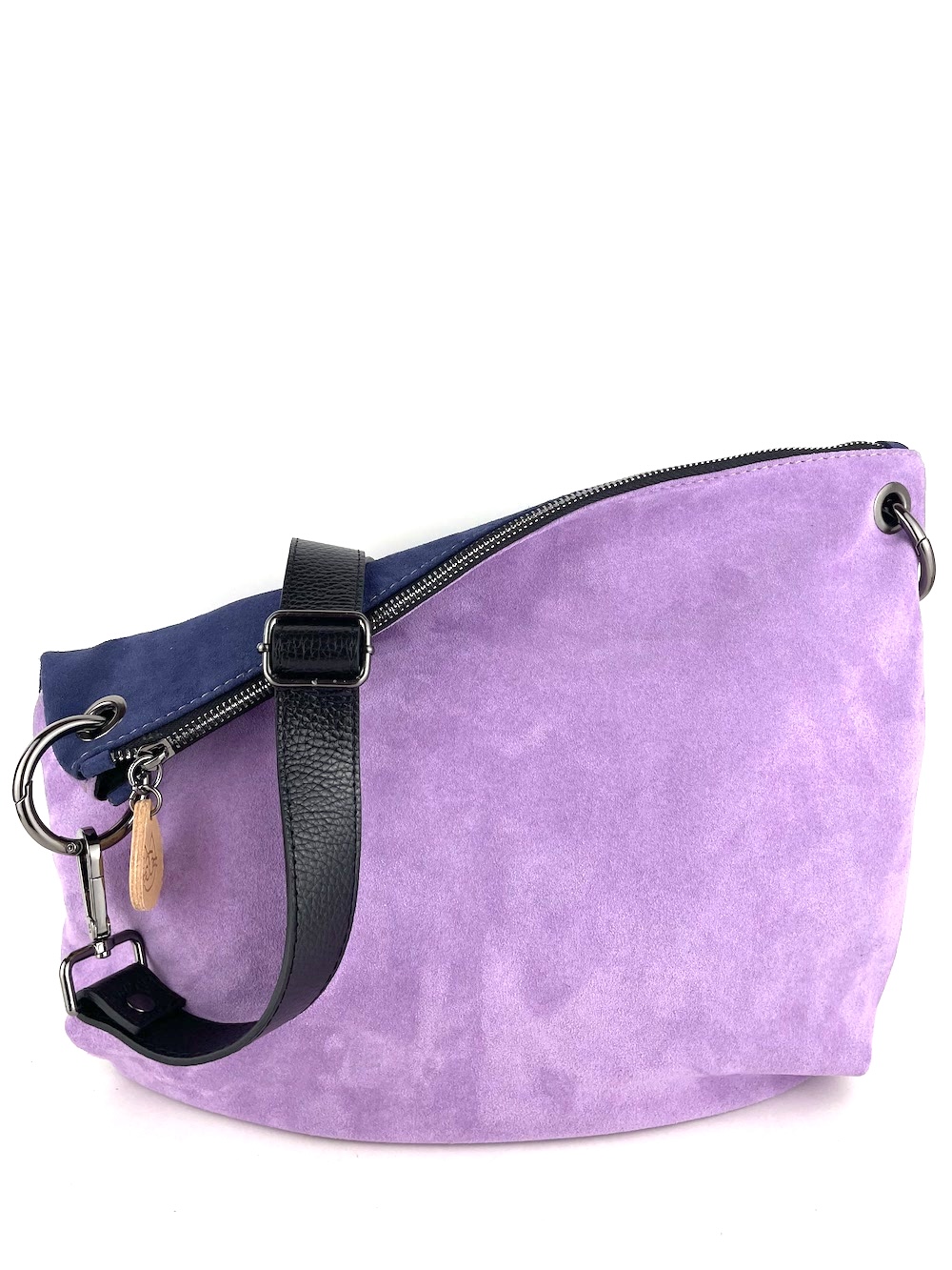 borsa-tracolla-mezzaluna-piccola-pelle-camoscio-lilla-blu-0002